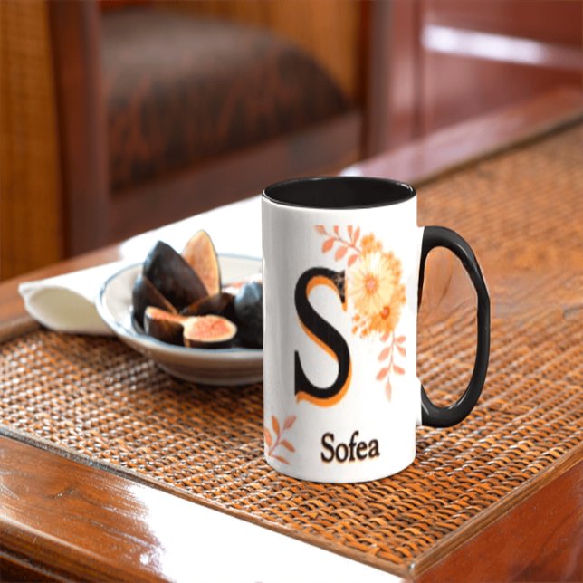 Sofea name Mug – Elegant Letter S Coffee Cup (Creator Uploaded)