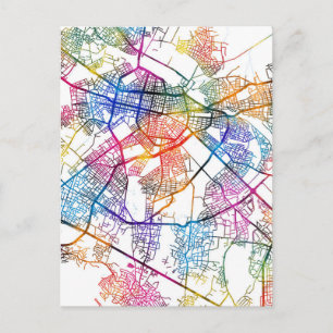 Sofia Bulgaria City Map Postcard