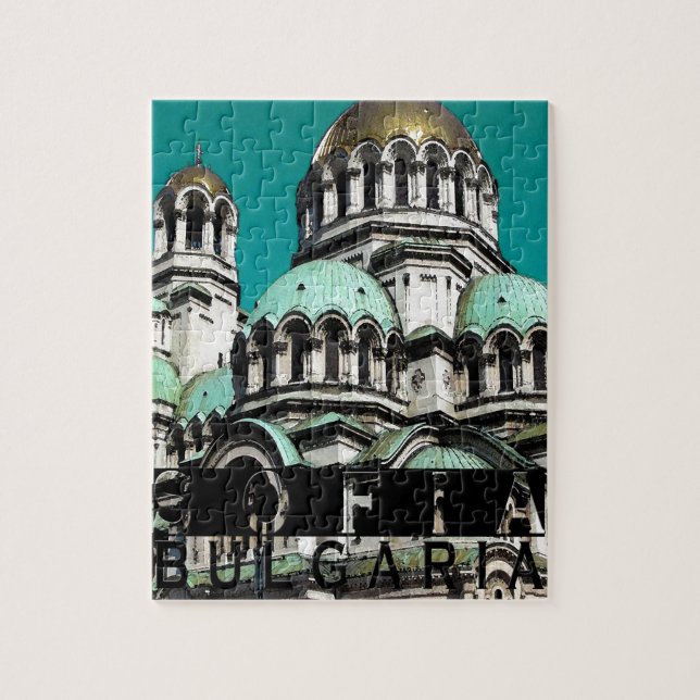 Sofia Bulgaria Souvenir Jigsaw Puzzle (Vertical)