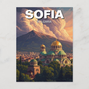 Sofia Bulgaria Travel Postcard