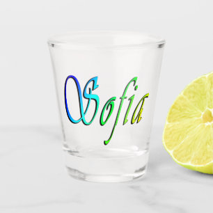 Sofia Her Name In Colour, Shot Glass