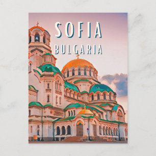 Sofia, the city of Bulgarian contrasts Postcard