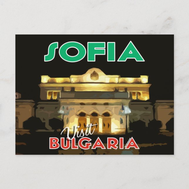 Sofia,Visit Bulgaria Postcard (Front)