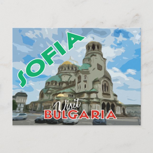 Sofia, Visit Bulgaria... Postcard (Front)