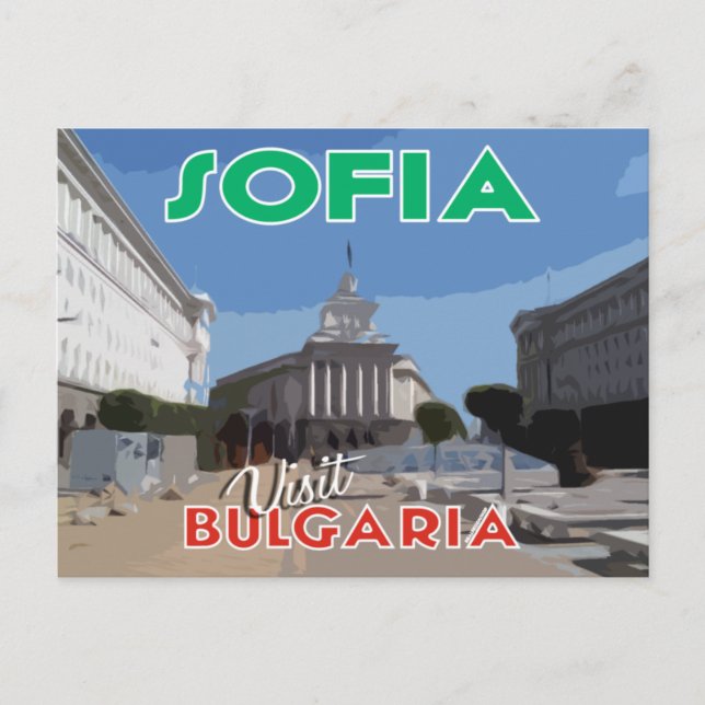 Sofia, Visit Bulgaria Postcard (Front)