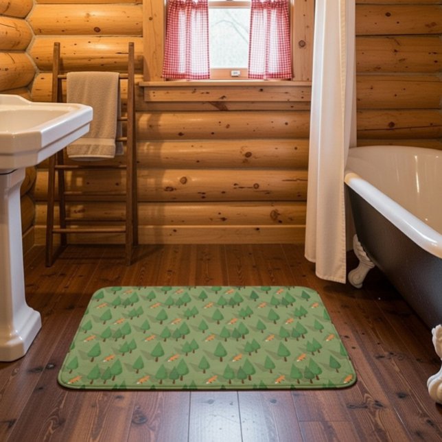 Soft & Absorbent Forest-Themed Bath Mat (Creator Uploaded)