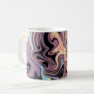 Soft Abstract Flow of Pastel and Muted Tones Coffee Mug