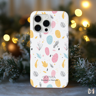 Soft Abstract Nature Inspired Pattern iPhone 15 Pro Max Case