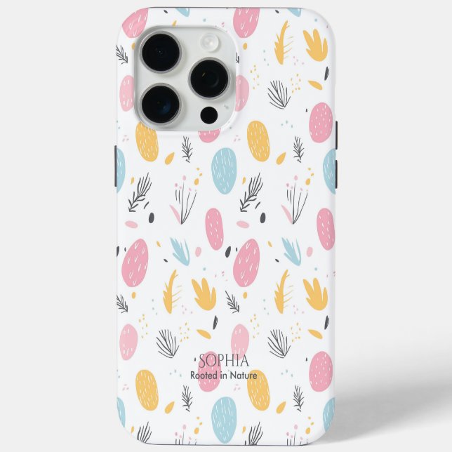 Soft Abstract Nature Inspired Pattern Case-Mate iPhone Case (Back)