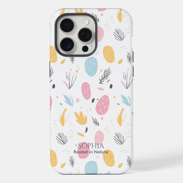 Soft Abstract Nature Inspired Pattern iPhone Case (Back)