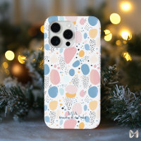 Soft Abstract Pastel Pebble Pattern