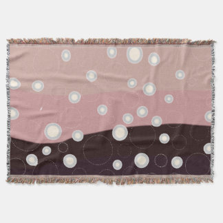 Soft Abstract Waves & Bubbles – Modern Minimalist  Throw Blanket