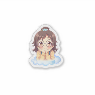 Soft Aesthetic Cute Kawaii Dreamy Girl Sticker