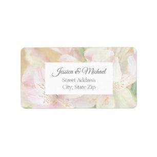 Soft Alstromeria Painting Label
