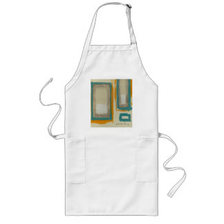 Soft And Bold Rothko Inspired Abstract Signed Long Apron
