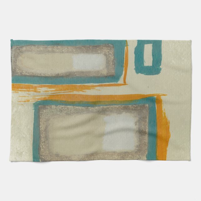 Soft And Bold Rothko Inspired Abstract Tea Towel (Horizontal)