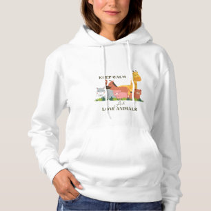 Soft and Cosy Animal Print Hoodie