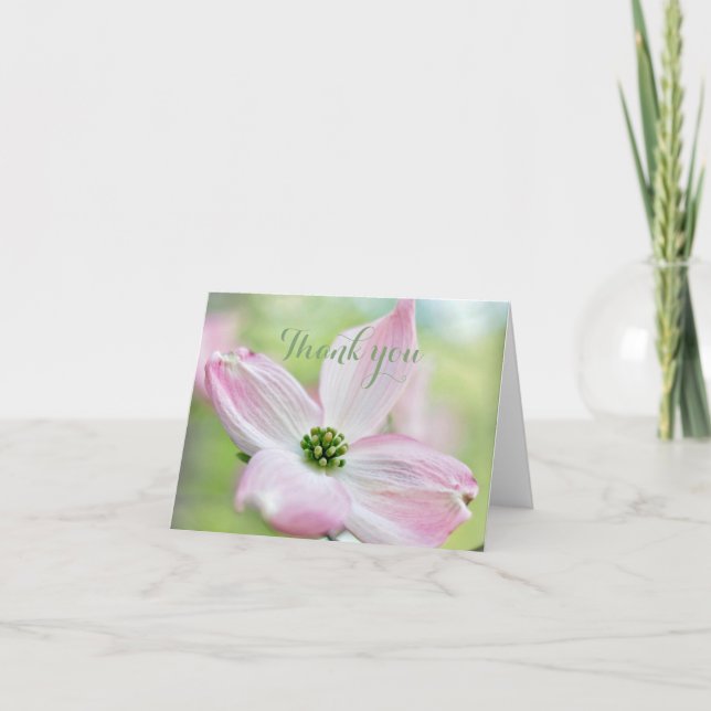 Soft and Elegant Thank you Card (Front)