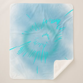 Soft and harmonious lines sherpa blanket