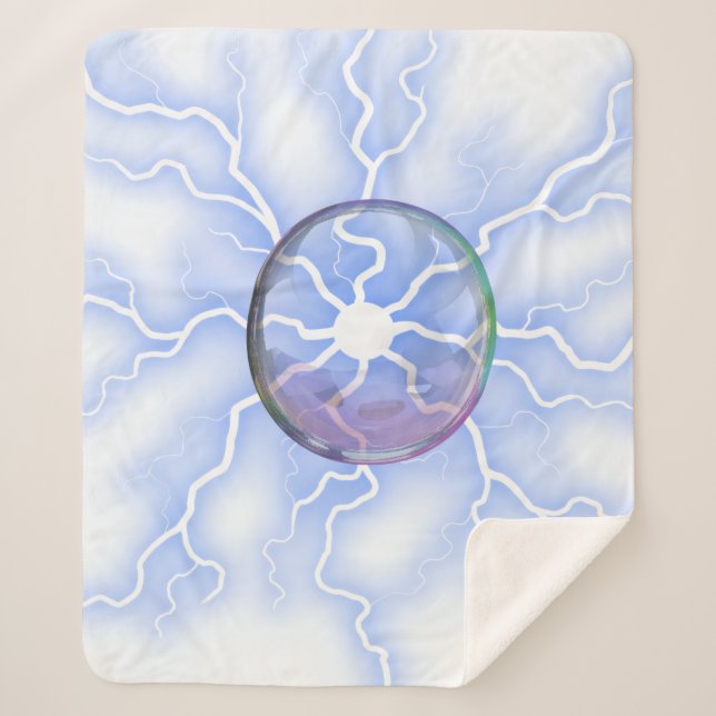 Soft and harmonious lines sherpa blanket (Front)