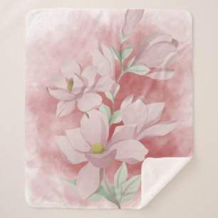 Soft and harmonious lines sherpa blanket