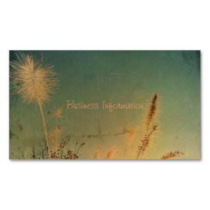 Soft And Pretty Nature Magnetic Business Card