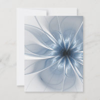 Soft and tenderness blue fractal fantasy flower cu