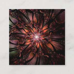 Soft and tenderness fractal fantasy flower discount card