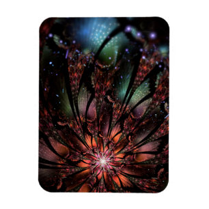 Soft and tenderness fractal fantasy flower invita magnet