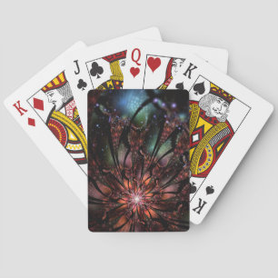 Soft and tenderness fractal fantasy flower invita playing cards