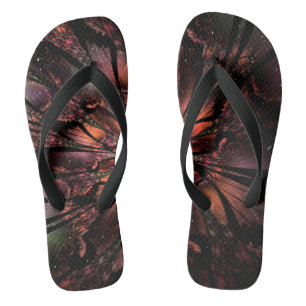 Soft and tenderness fractal fantasy flower jandals