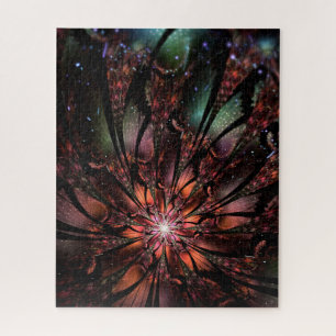 Soft and tenderness fractal fantasy flower jigsaw puzzle