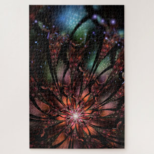 Soft and tenderness fractal fantasy flower jigsaw puzzle