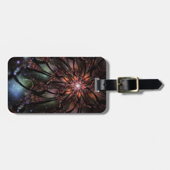Soft and tenderness fractal fantasy flower luggage tag (Front Horizontal)