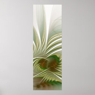 Soft and tenderness fractal fantasy flower  poster