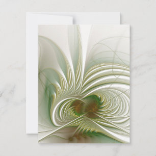 Soft and tenderness fractal fantasy flower save the date