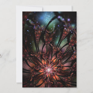 Soft and tenderness fractal fantasy flower  save the date