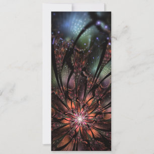 Soft and tenderness fractal fantasy flower save the date
