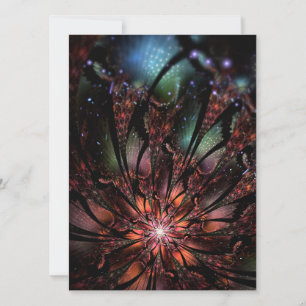 Soft and tenderness fractal fantasy flower   save the date