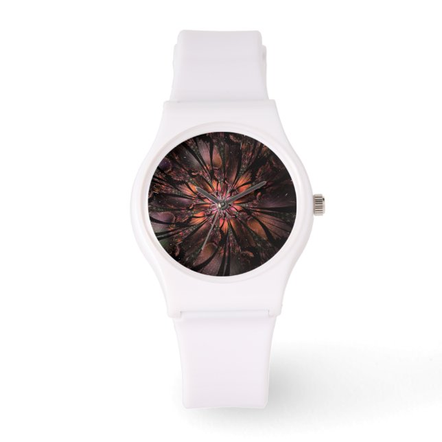 Soft and tenderness fractal fantasy flower   watch (Front)
