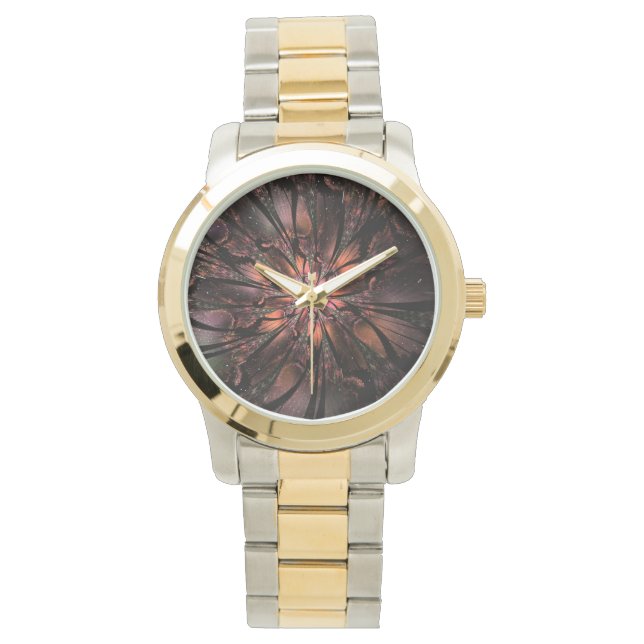 Soft and tenderness fractal fantasy flower   watch (Front)