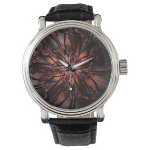 Soft and tenderness fractal fantasy flower watch