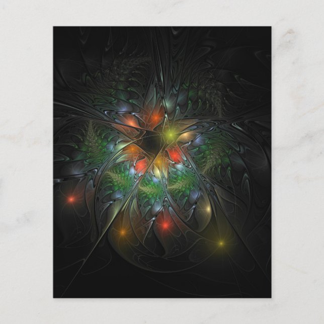 Soft and tenderness fractal fantasy flowers  (Front)