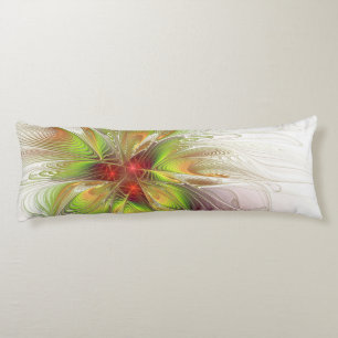 Soft and tenderness fractal fantasy flowers  body cushion