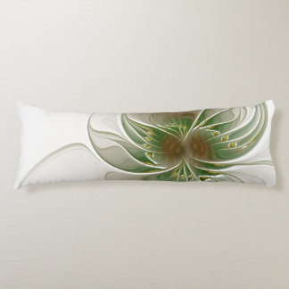 Soft and tenderness fractal fantasy flowers body cushion