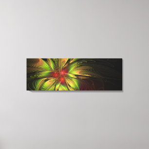 Soft and tenderness fractal fantasy flowers canvas print