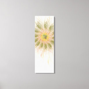 Soft and tenderness fractal fantasy flowers canvas print