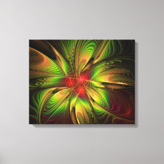 Soft and tenderness fractal fantasy flowers  canvas print