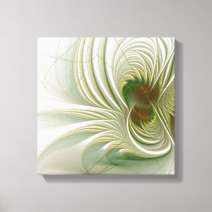 Soft and tenderness fractal fantasy flowers canvas print