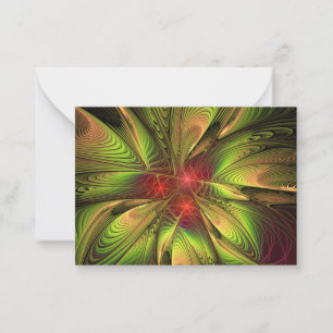 Soft and tenderness fractal fantasy flowers card